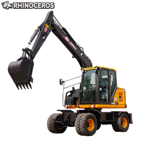 Mini escavatore su ruote